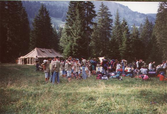 Ankunft in Gsteig.