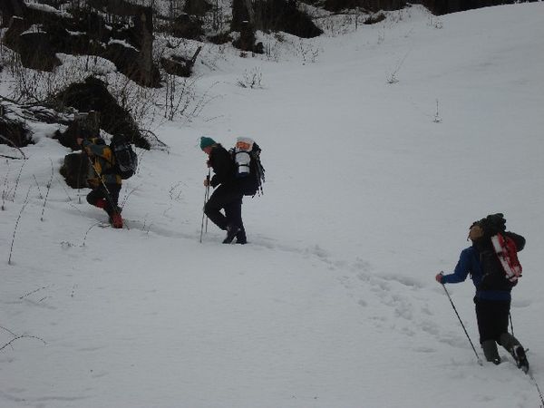 Es lag nun vermehrt Schnee und wir 