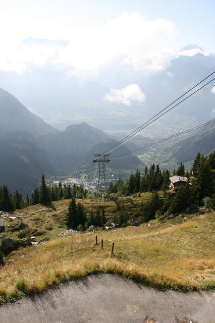 Die ersten paar Höhenmeter überliessen wir der Bergbahn.