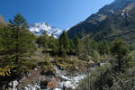  Blick nach Osten zum Weisshorn.