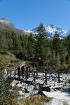 Bei 1900m überqueren wir den Bach in Richtung Le Chieso.