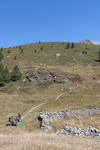  Ein erster Blick hoch zum Col d'Arpitetta.